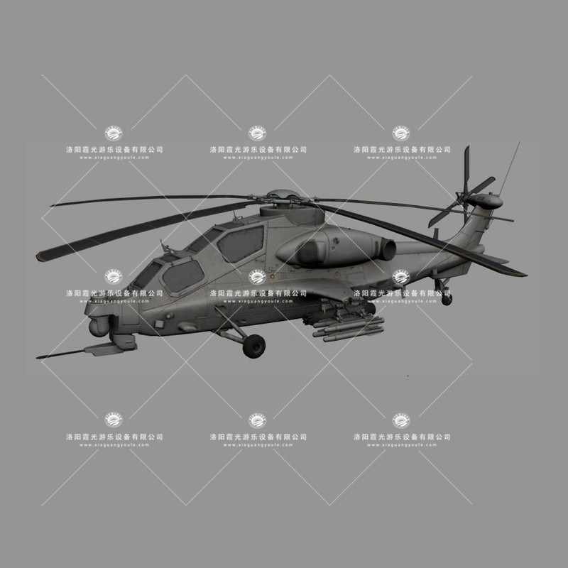 玉树武装直升机3D模型